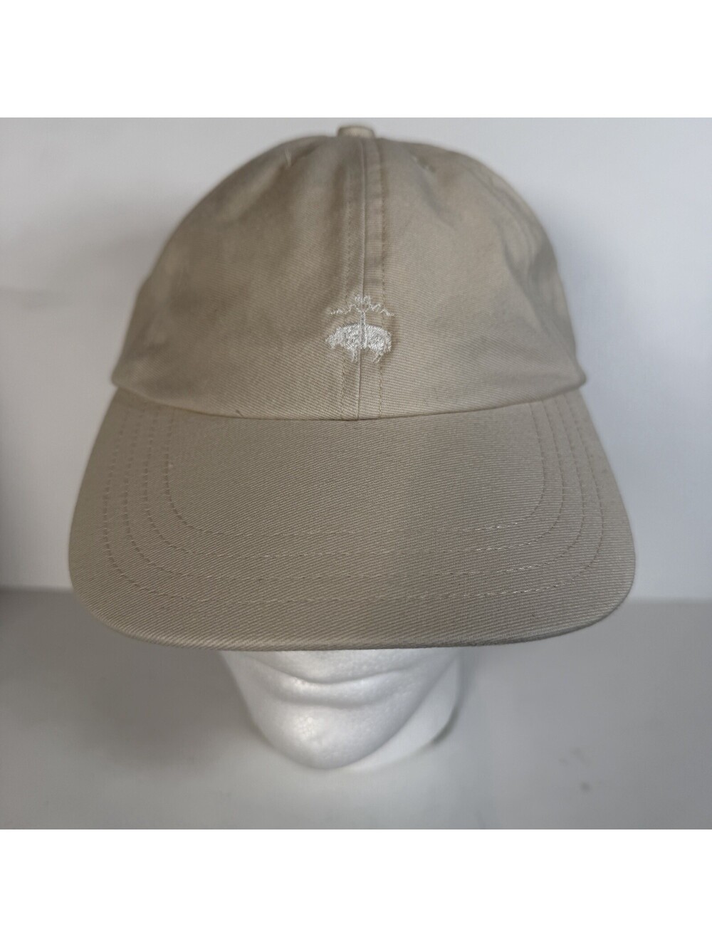 Brooks Brothers L/XL Solid Beige Baseball Cap Cotton Adjustable